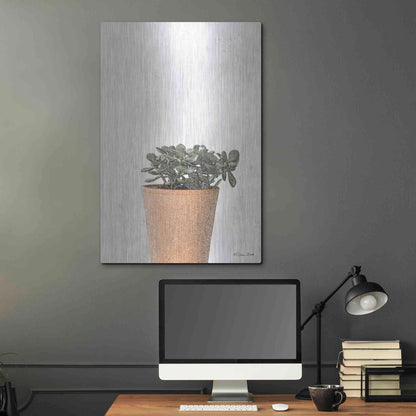 Luxe Metal Art 'Succulents III' by Susan Ball, Metal Wall Art,24x36