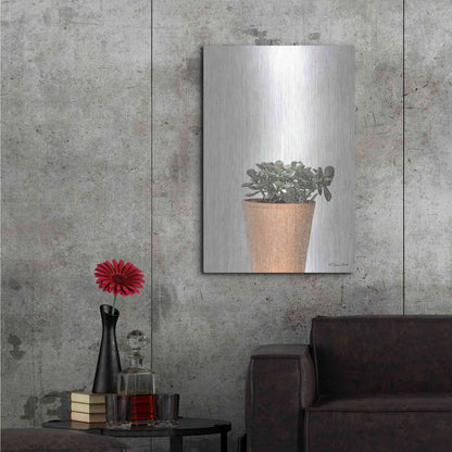 Luxe Metal Art 'Succulents III' by Susan Ball, Metal Wall Art,24x36