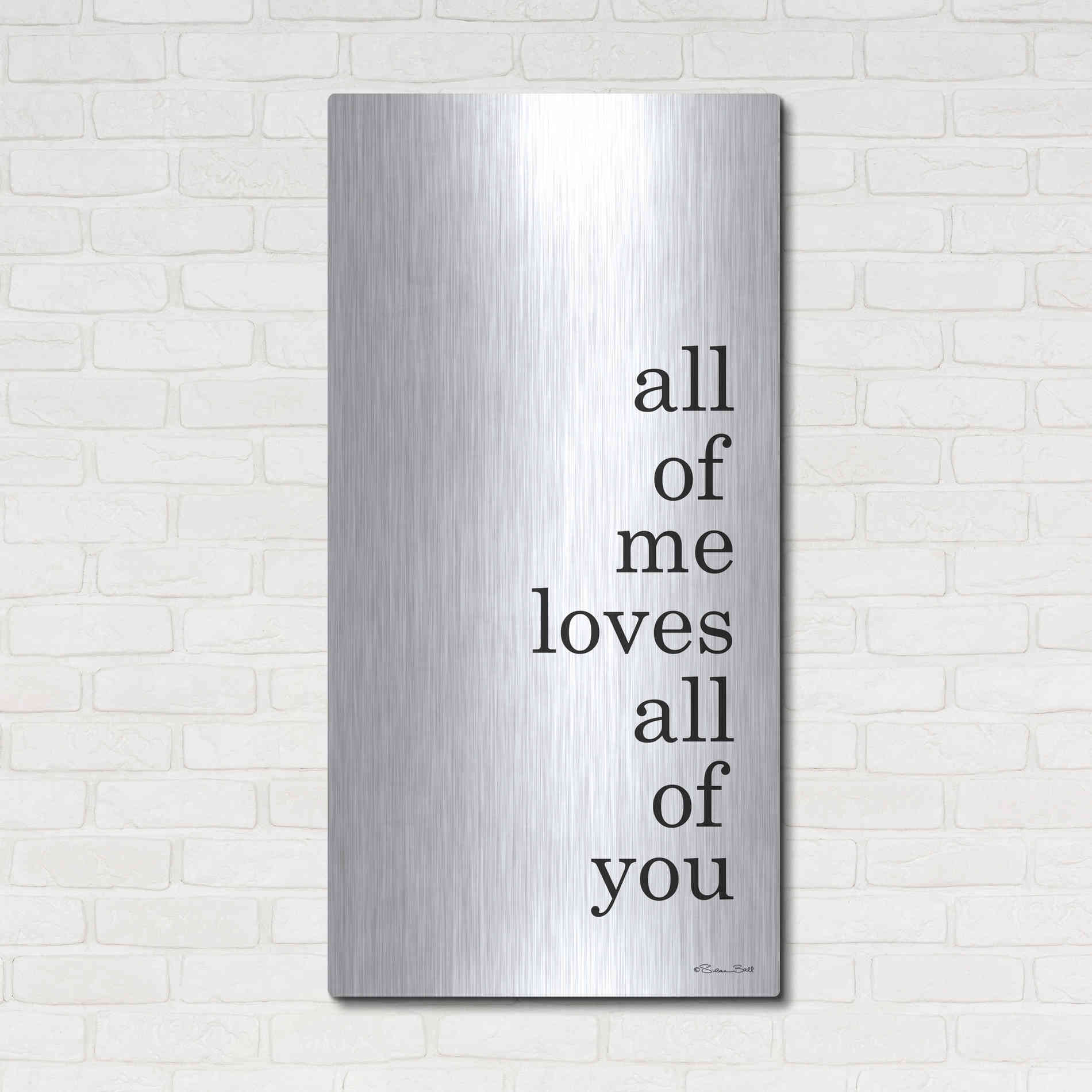 Luxe Metal Art 'All of Me' by Susan Ball, Metal Wall Art,24x48