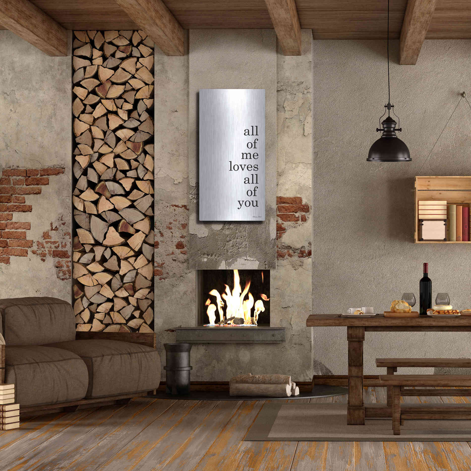 Luxe Metal Art 'All of Me' by Susan Ball, Metal Wall Art,24x48