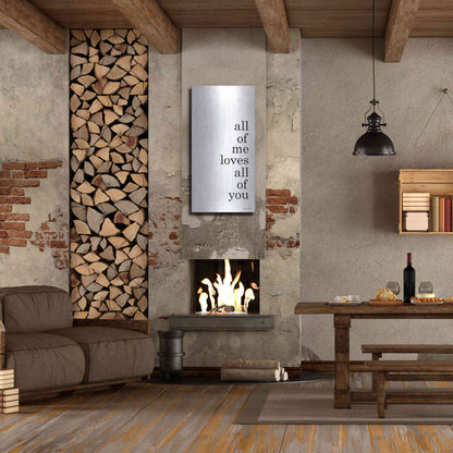 Luxe Metal Art 'All of Me' by Susan Ball, Metal Wall Art,24x48