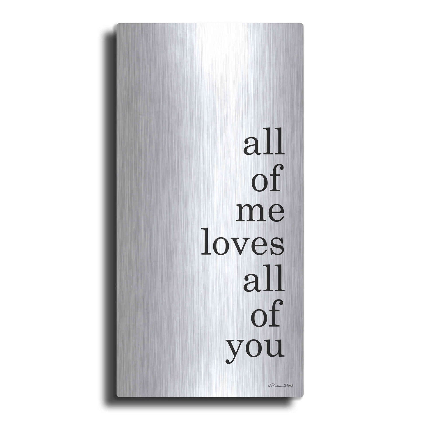 Luxe Metal Art 'All of Me' by Susan Ball, Metal Wall Art