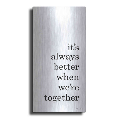 Luxe Metal Art 'Better Together' by Susan Ball, Metal Wall Art
