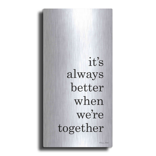 Luxe Metal Art 'Better Together' by Susan Ball, Metal Wall Art