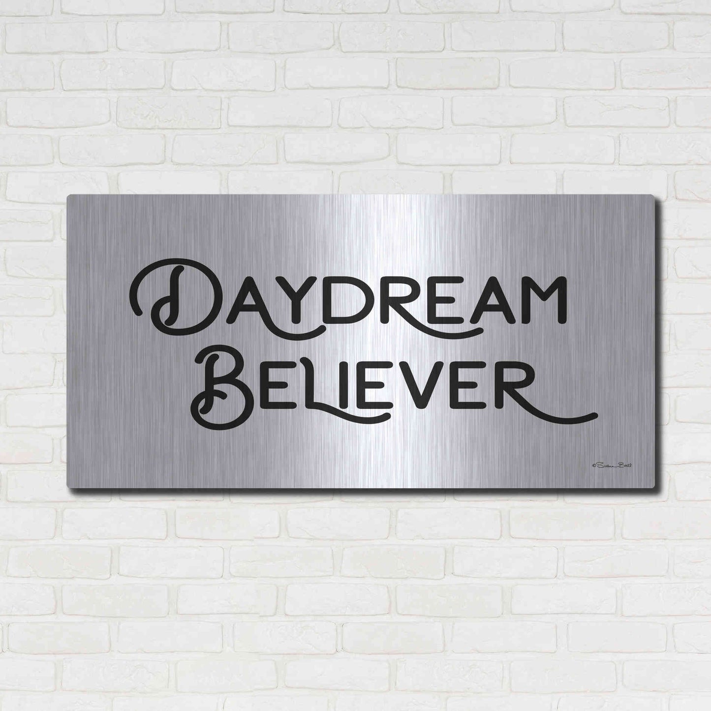 Luxe Metal Art 'Daydream Believer' by Susan Ball, Metal Wall Art,48x24