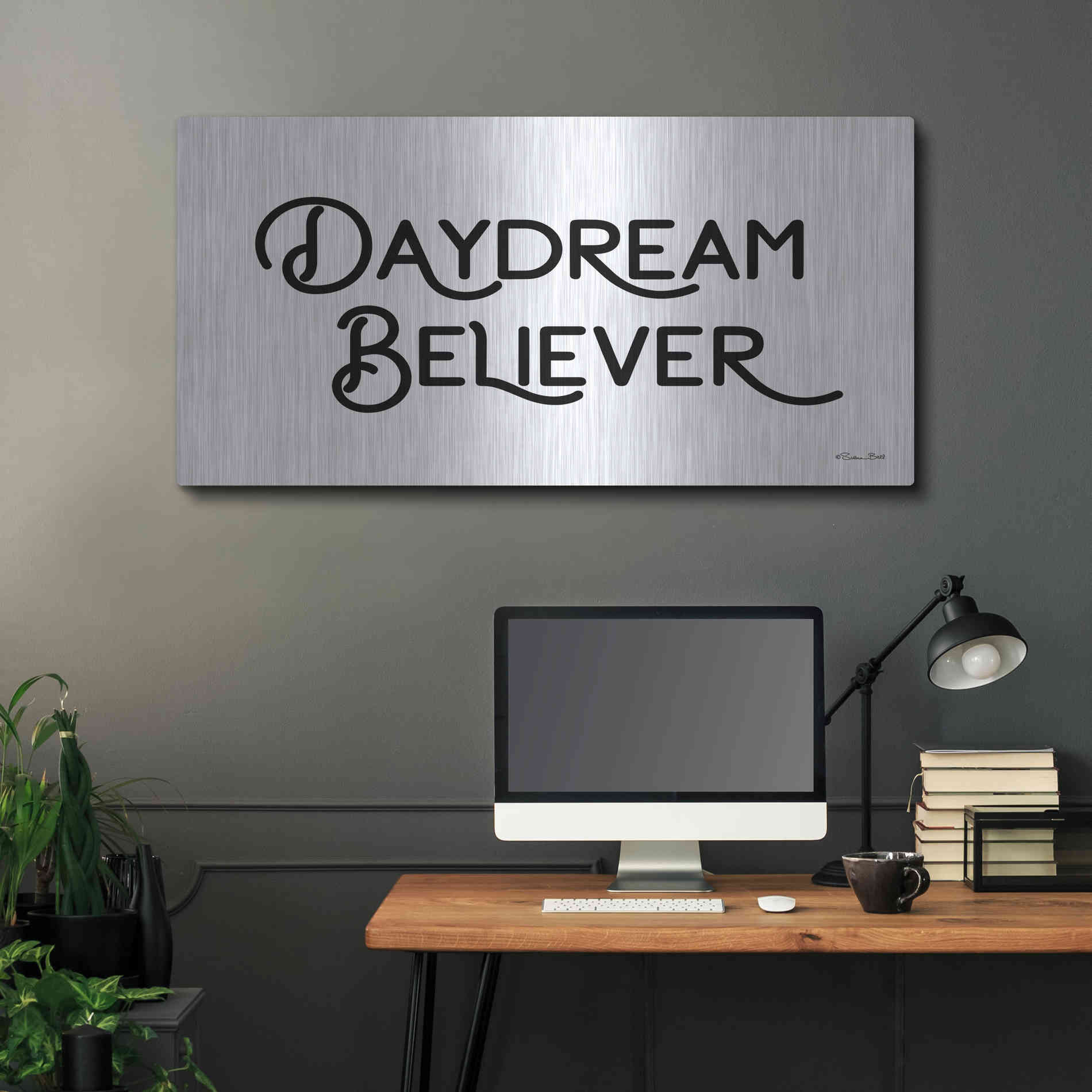 Luxe Metal Art 'Daydream Believer' by Susan Ball, Metal Wall Art,48x24
