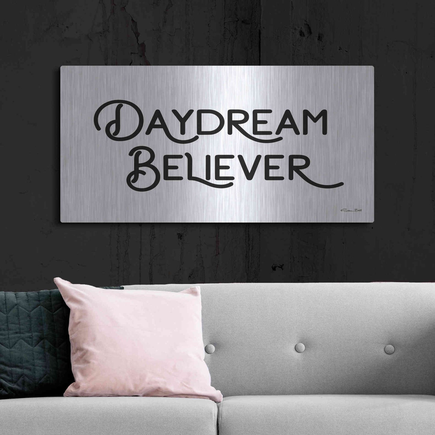 Luxe Metal Art 'Daydream Believer' by Susan Ball, Metal Wall Art,48x24