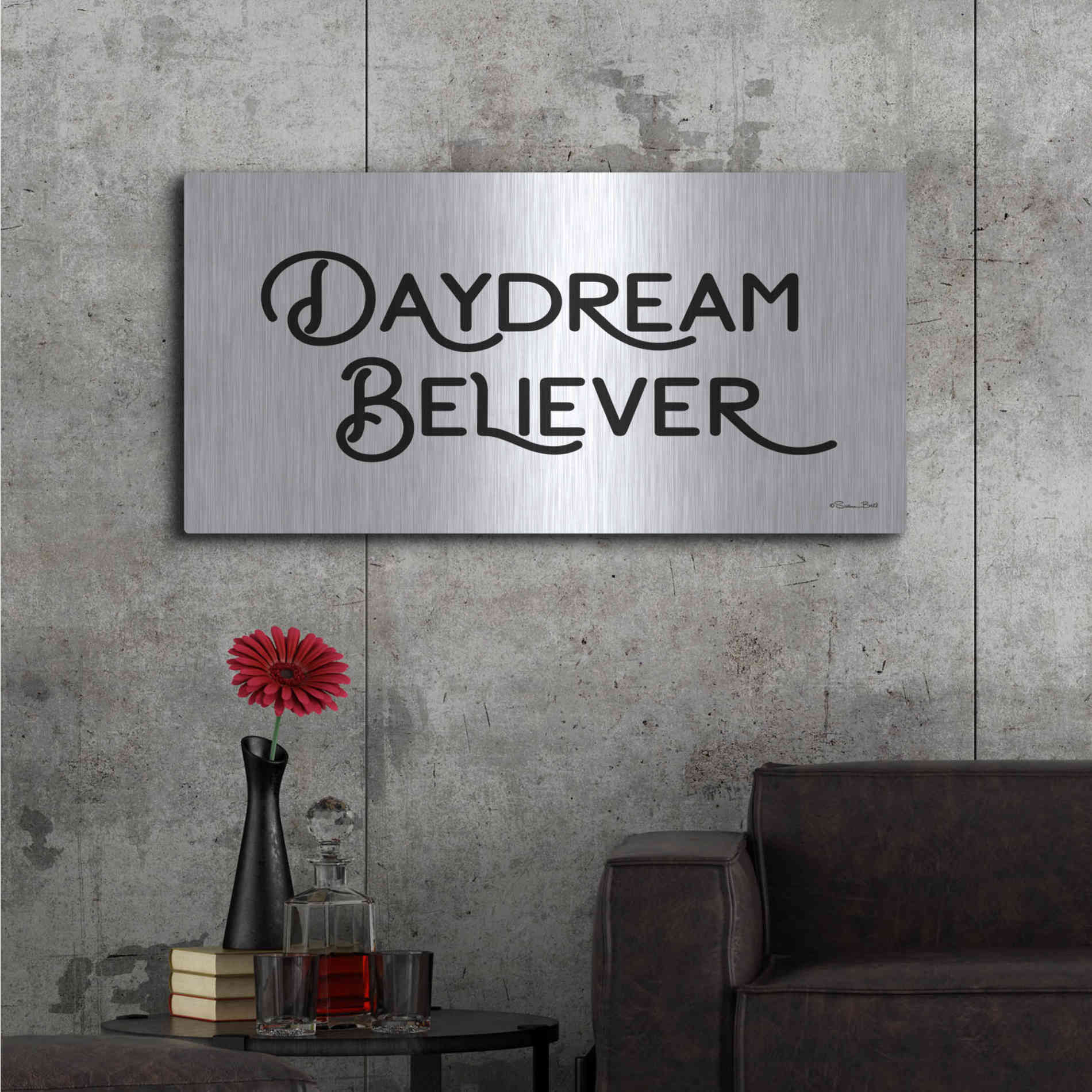 Luxe Metal Art 'Daydream Believer' by Susan Ball, Metal Wall Art,48x24
