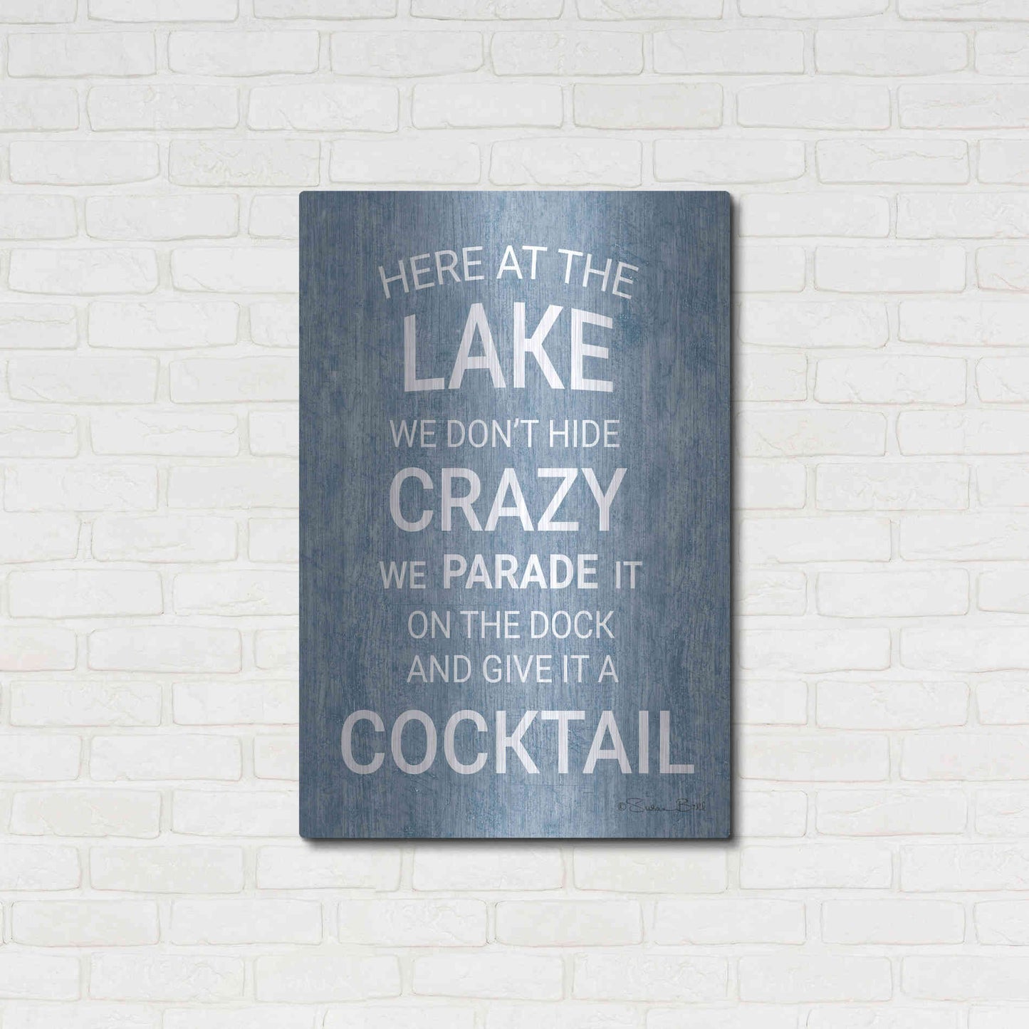 Luxe Metal Art 'At the Lake' by Susan Ball, Metal Wall Art,24x36