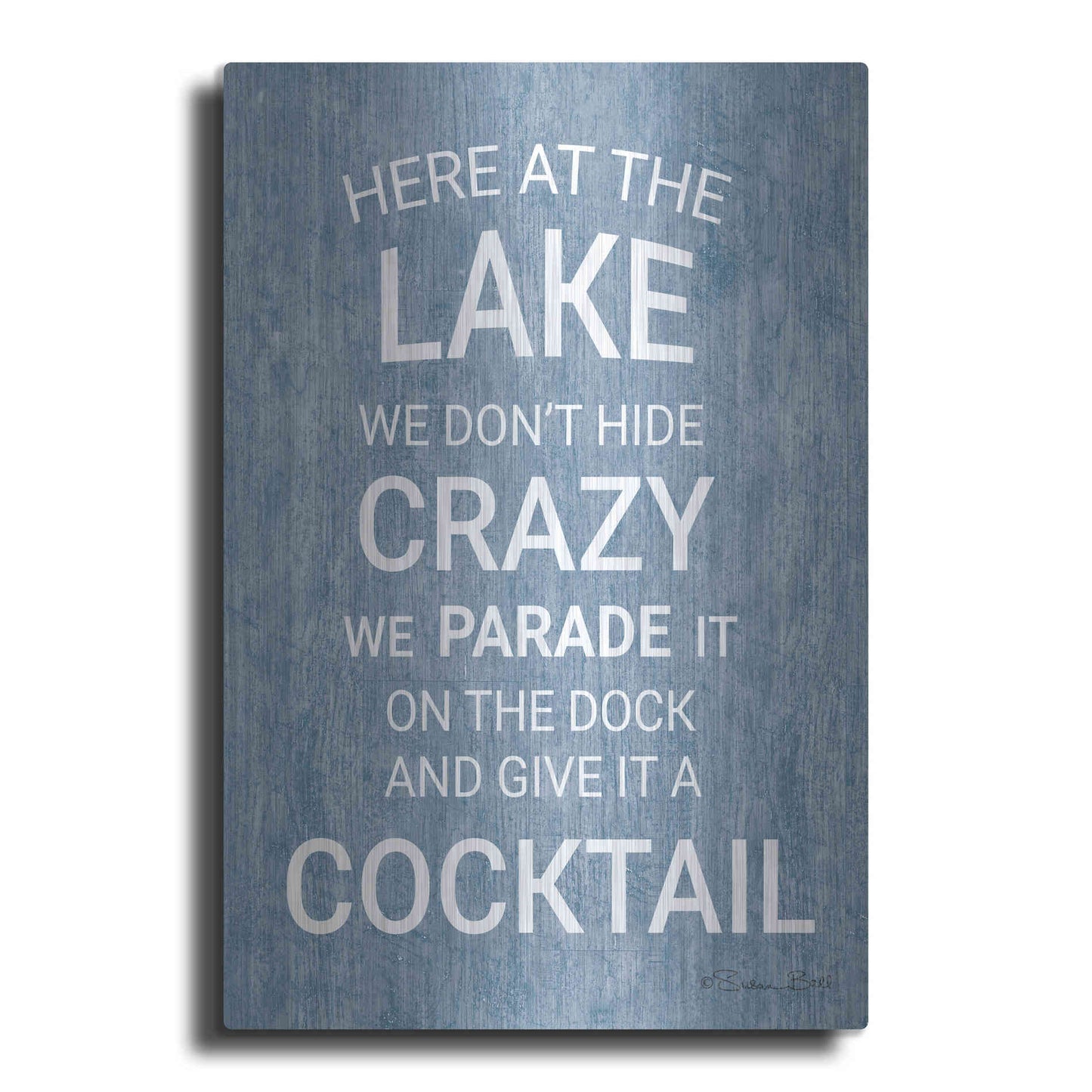 Luxe Metal Art 'At the Lake' by Susan Ball, Metal Wall Art