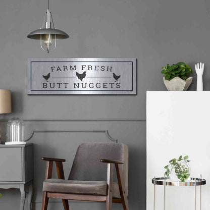 Luxe Metal Art 'Farm Fresh' by Susan Ball, Metal Wall Art,36x12