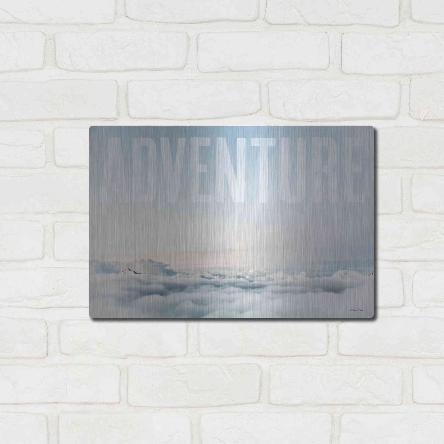 Luxe Metal Art 'Adventure' by Susan Ball, Metal Wall Art,16x12