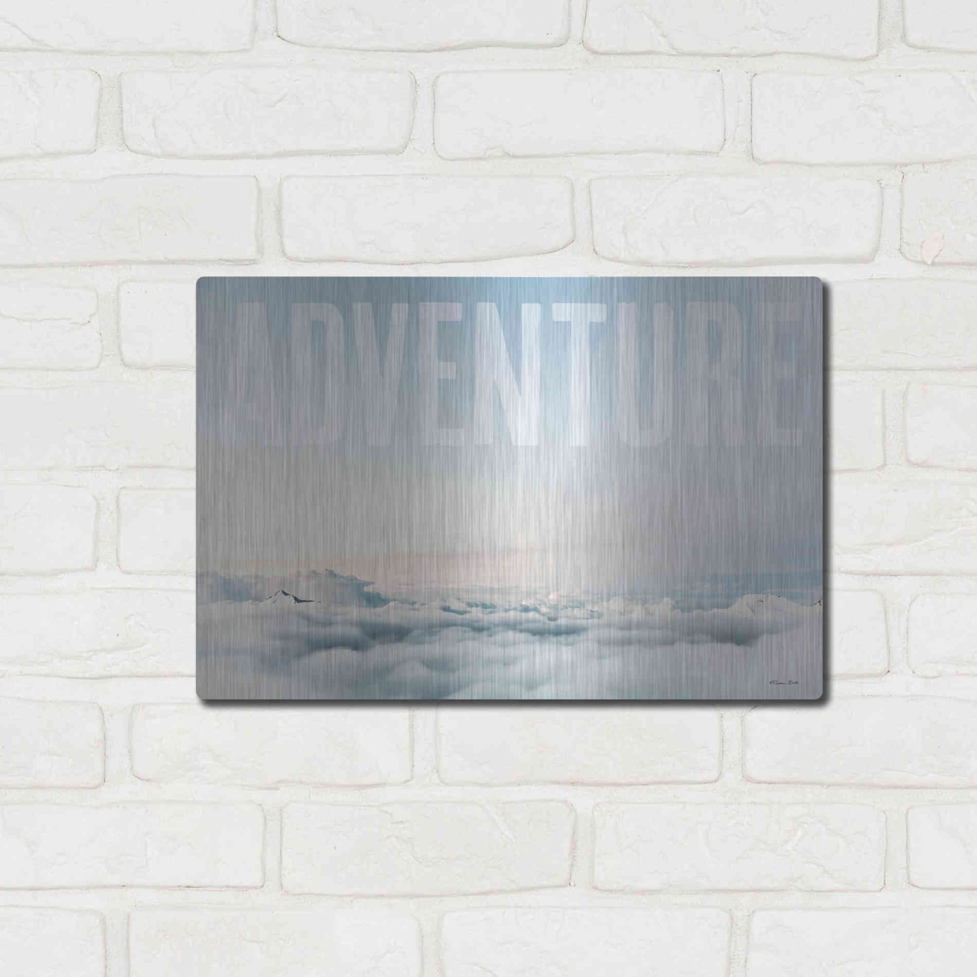 Luxe Metal Art 'Adventure' by Susan Ball, Metal Wall Art,16x12