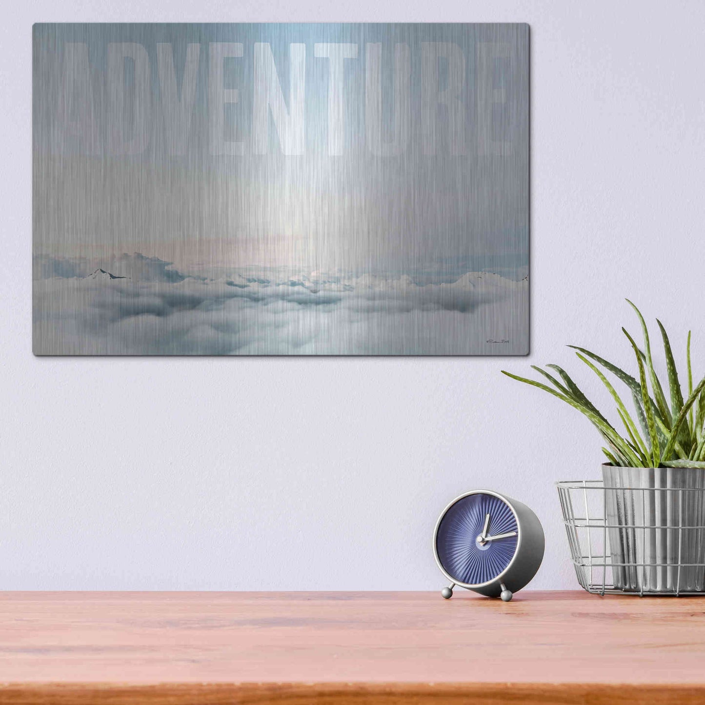 Luxe Metal Art 'Adventure' by Susan Ball, Metal Wall Art,16x12