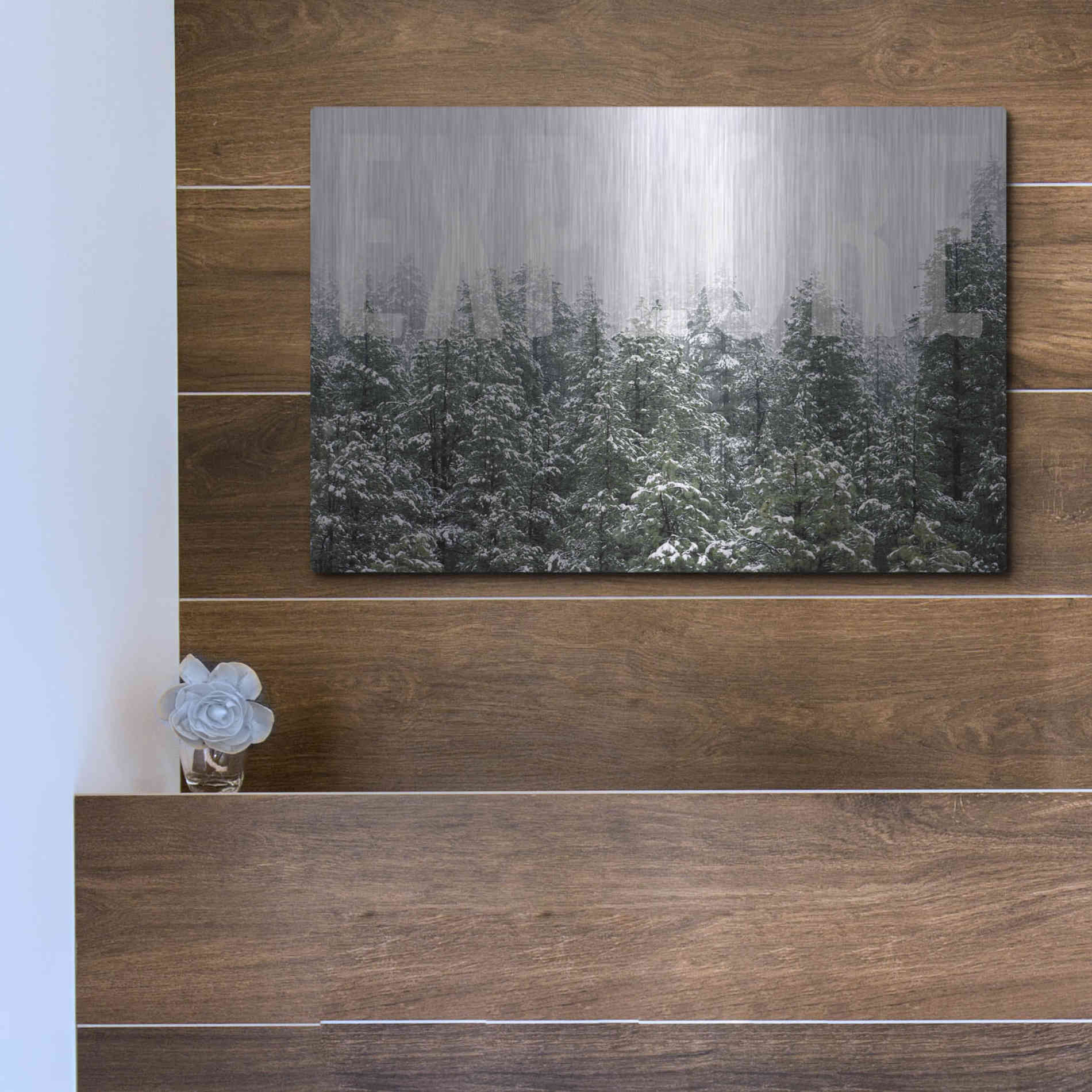 Luxe Metal Art 'Explore' by Susan Ball, Metal Wall Art,16x12