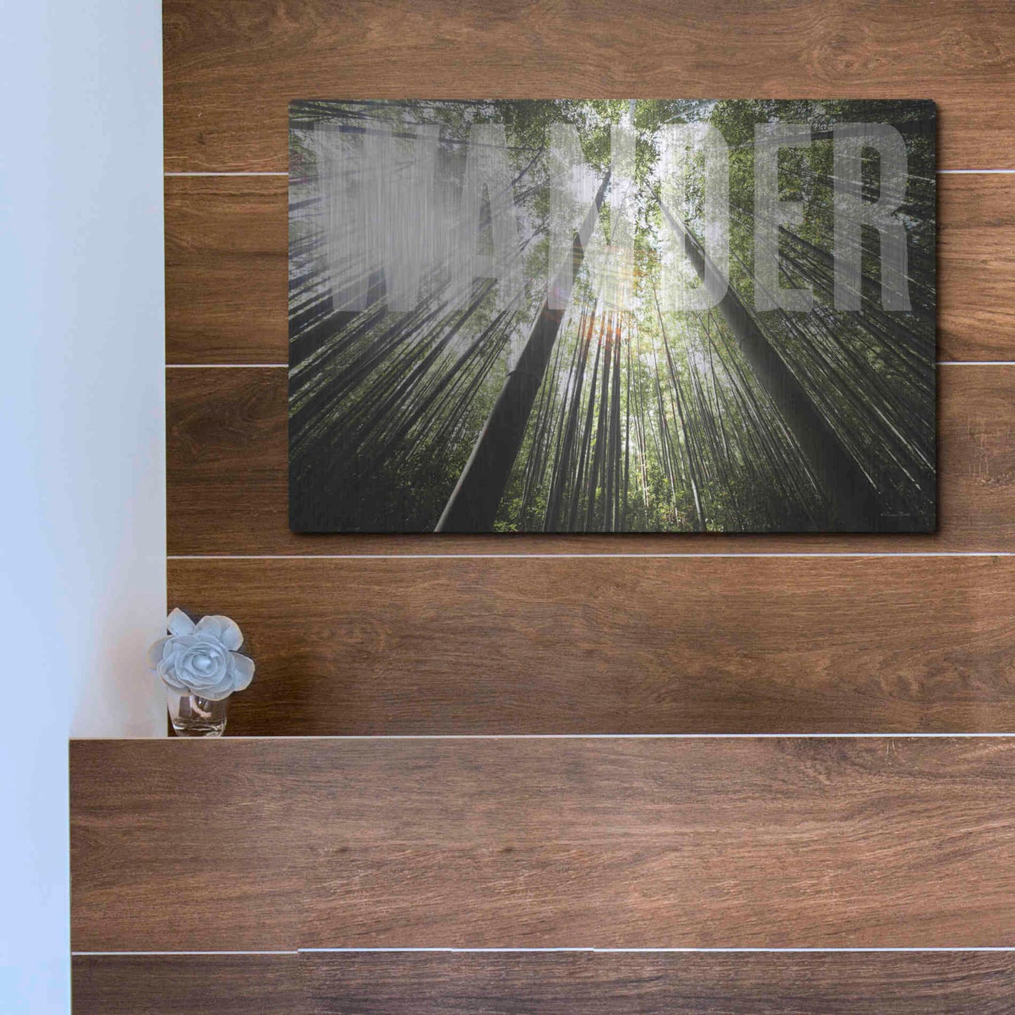 Luxe Metal Art 'Wander' by Susan Ball, Metal Wall Art,16x12