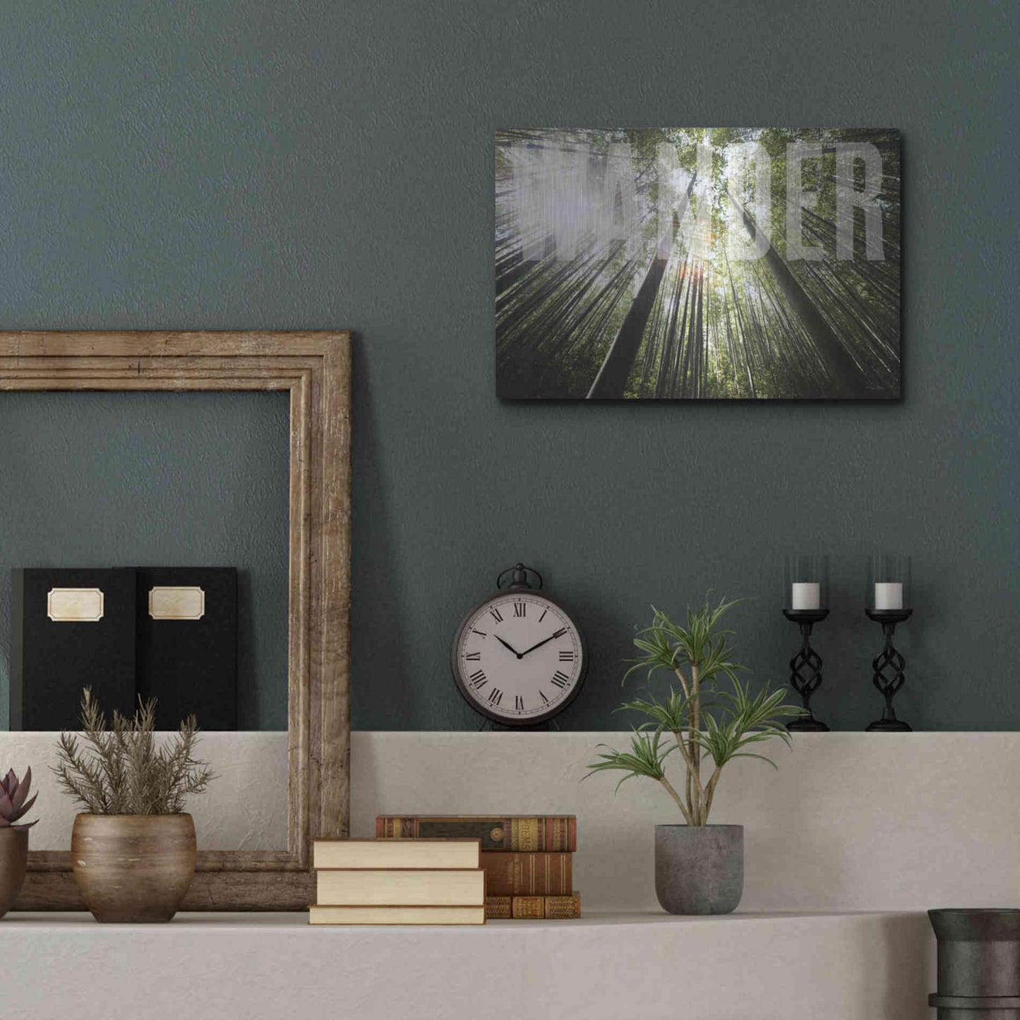 Luxe Metal Art 'Wander' by Susan Ball, Metal Wall Art,16x12