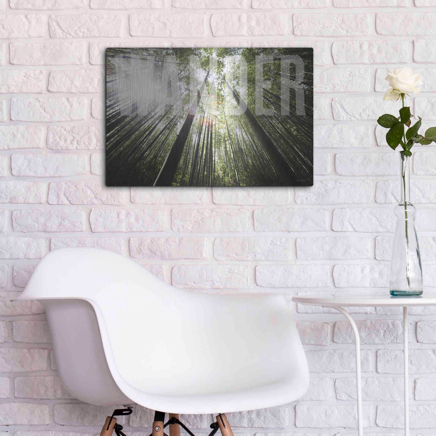 Luxe Metal Art 'Wander' by Susan Ball, Metal Wall Art,24x16