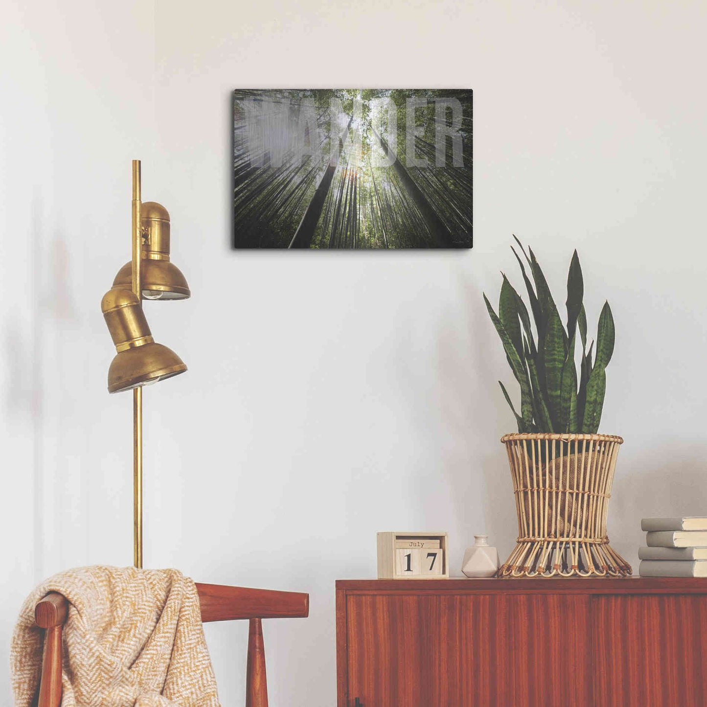 Luxe Metal Art 'Wander' by Susan Ball, Metal Wall Art,24x16