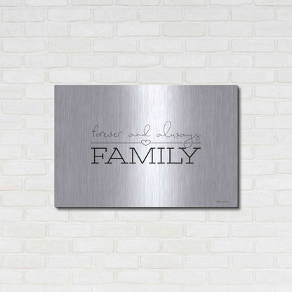 Luxe Metal Art 'Forever and Always Family' by Susan Ball, Metal Wall Art,36x24