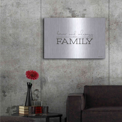 Luxe Metal Art 'Forever and Always Family' by Susan Ball, Metal Wall Art,36x24