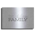Luxe Metal Art 'Forever and Always Family' by Susan Ball, Metal Wall Art