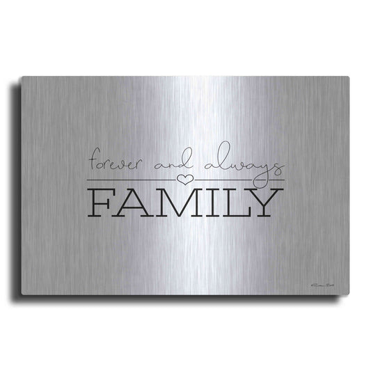 Luxe Metal Art 'Forever and Always Family' by Susan Ball, Metal Wall Art