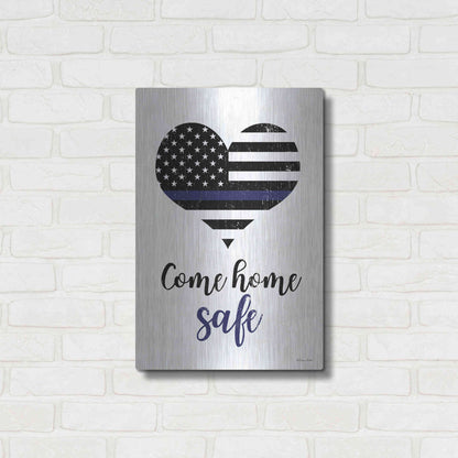 Luxe Metal Art 'Come Home Safe' by Susan Ball, Metal Wall Art,16x24