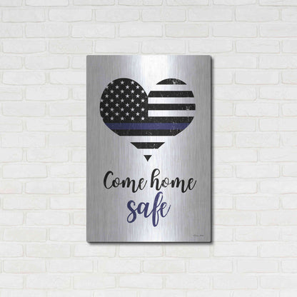 Luxe Metal Art 'Come Home Safe' by Susan Ball, Metal Wall Art,24x36