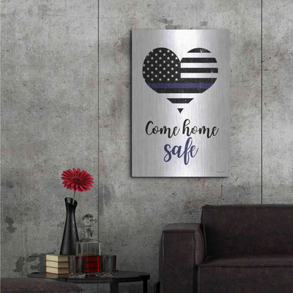 Luxe Metal Art 'Come Home Safe' by Susan Ball, Metal Wall Art,24x36