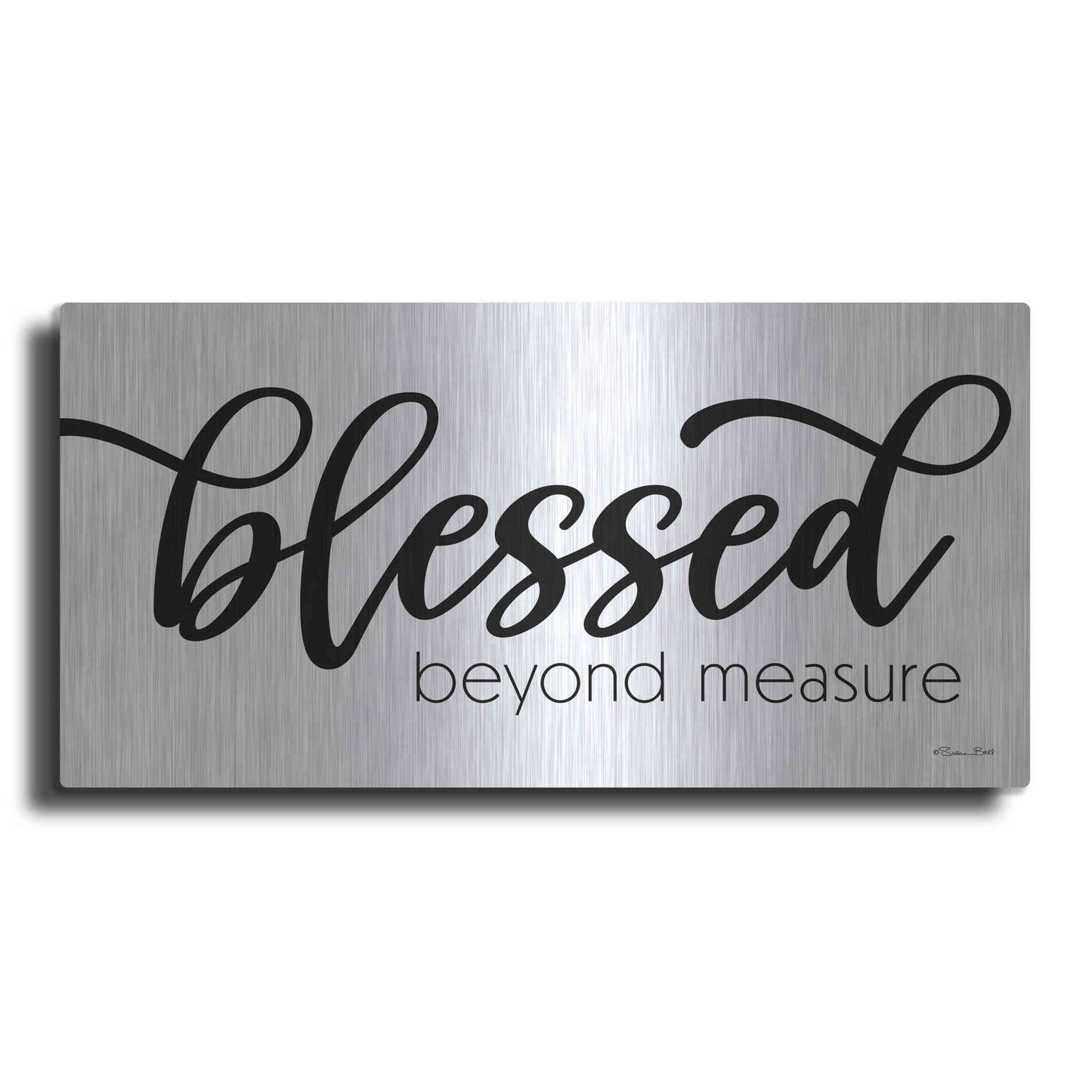 Luxe Metal Art 'Blessed Beyond Measure' by Susan Ball, Metal Wall Art