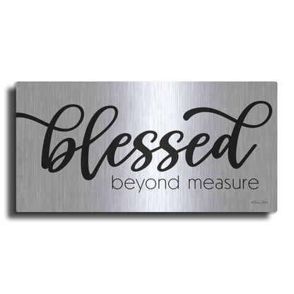 Luxe Metal Art 'Blessed Beyond Measure' by Susan Ball, Metal Wall Art