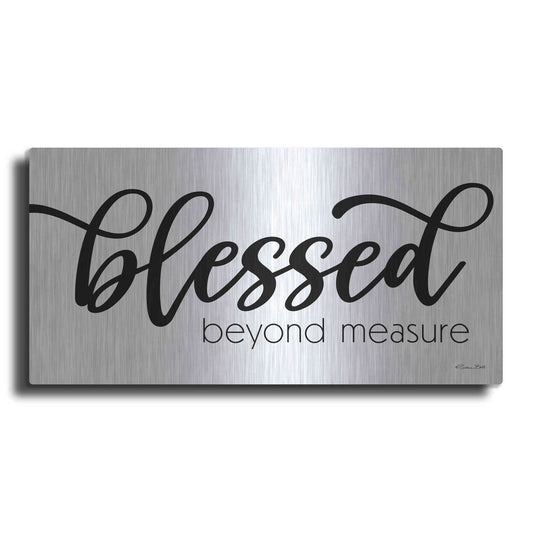Luxe Metal Art 'Blessed Beyond Measure' by Susan Ball, Metal Wall Art