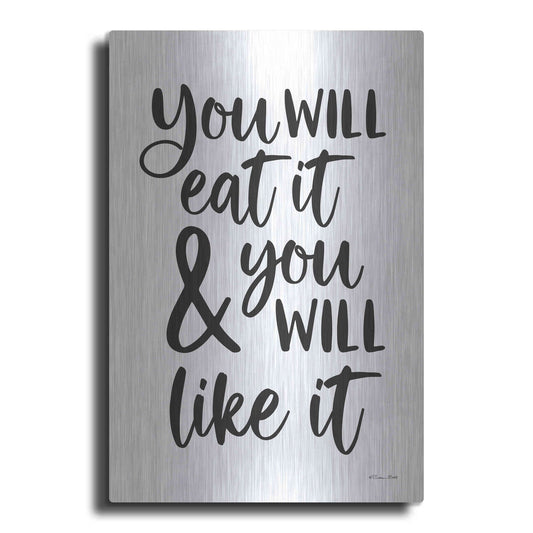 Luxe Metal Art 'Eat It and Like It' by Susan Ball, Metal Wall Art