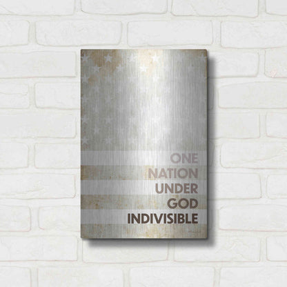 Luxe Metal Art 'Indivisible' by Susan Ball, Metal Wall Art,12x16