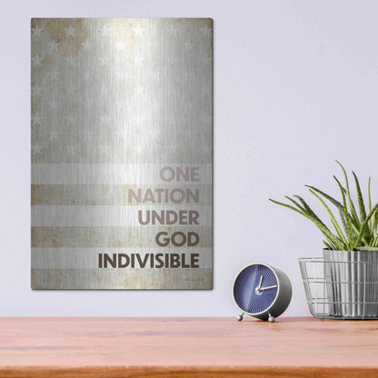 Luxe Metal Art 'Indivisible' by Susan Ball, Metal Wall Art,12x16