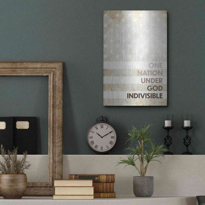 Luxe Metal Art 'Indivisible' by Susan Ball, Metal Wall Art,12x16