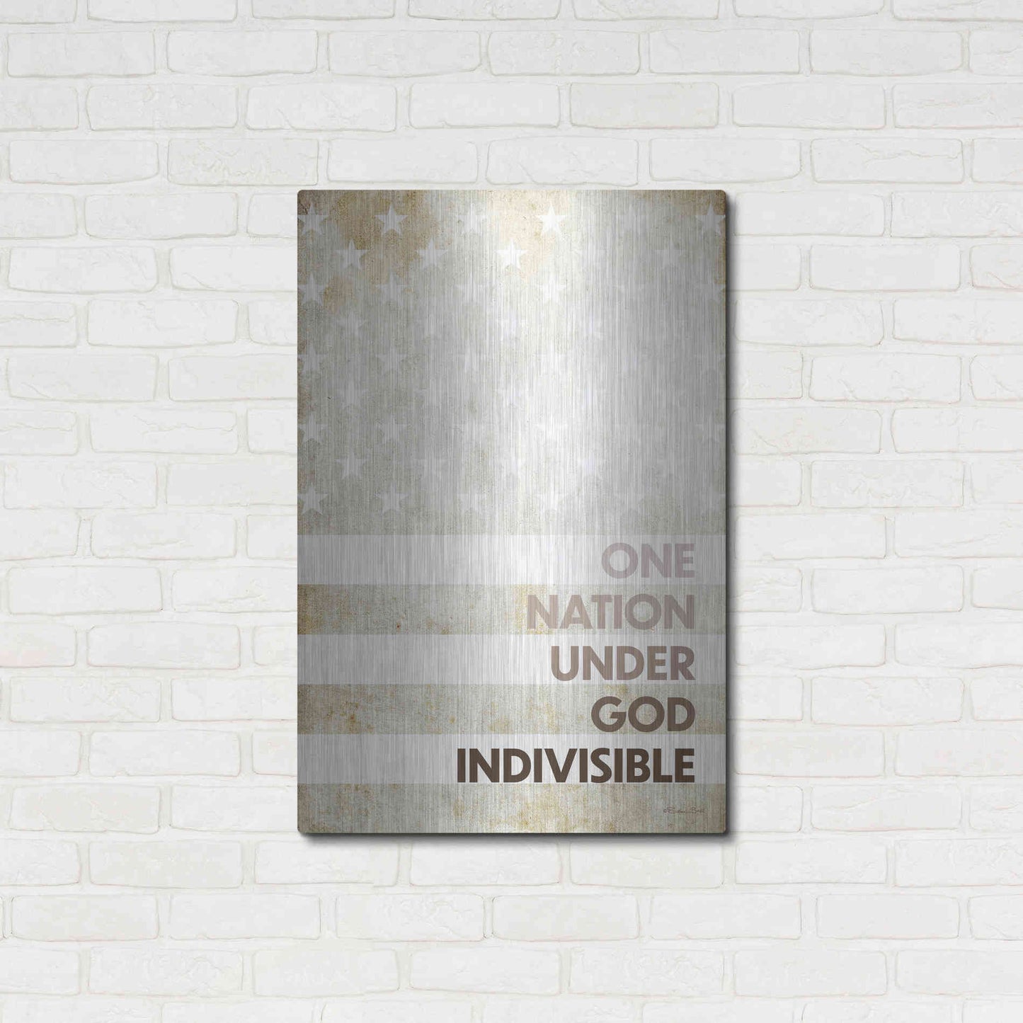 Luxe Metal Art 'Indivisible' by Susan Ball, Metal Wall Art,24x36