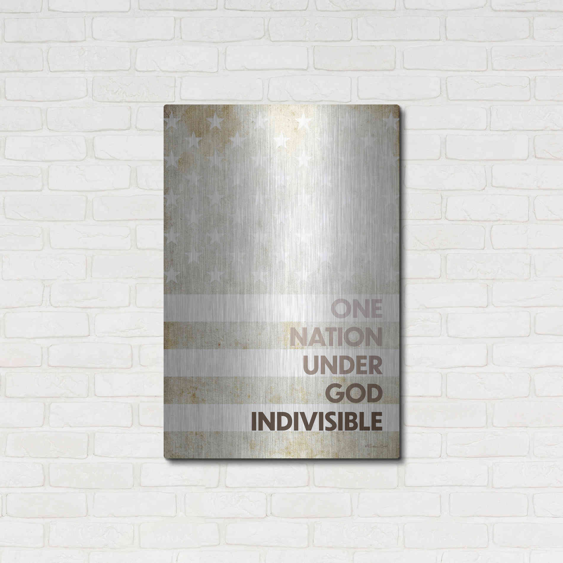 Luxe Metal Art 'Indivisible' by Susan Ball, Metal Wall Art,24x36