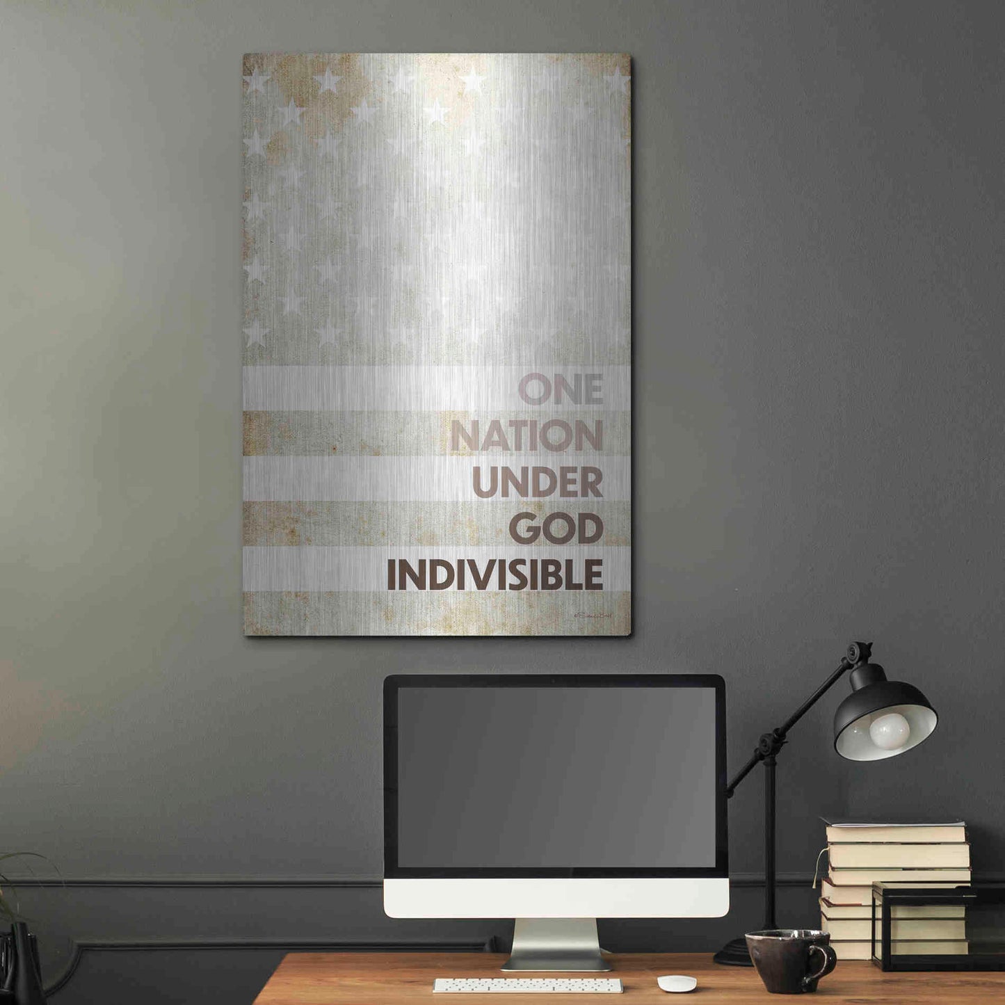 Luxe Metal Art 'Indivisible' by Susan Ball, Metal Wall Art,24x36
