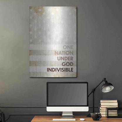 Luxe Metal Art 'Indivisible' by Susan Ball, Metal Wall Art,24x36