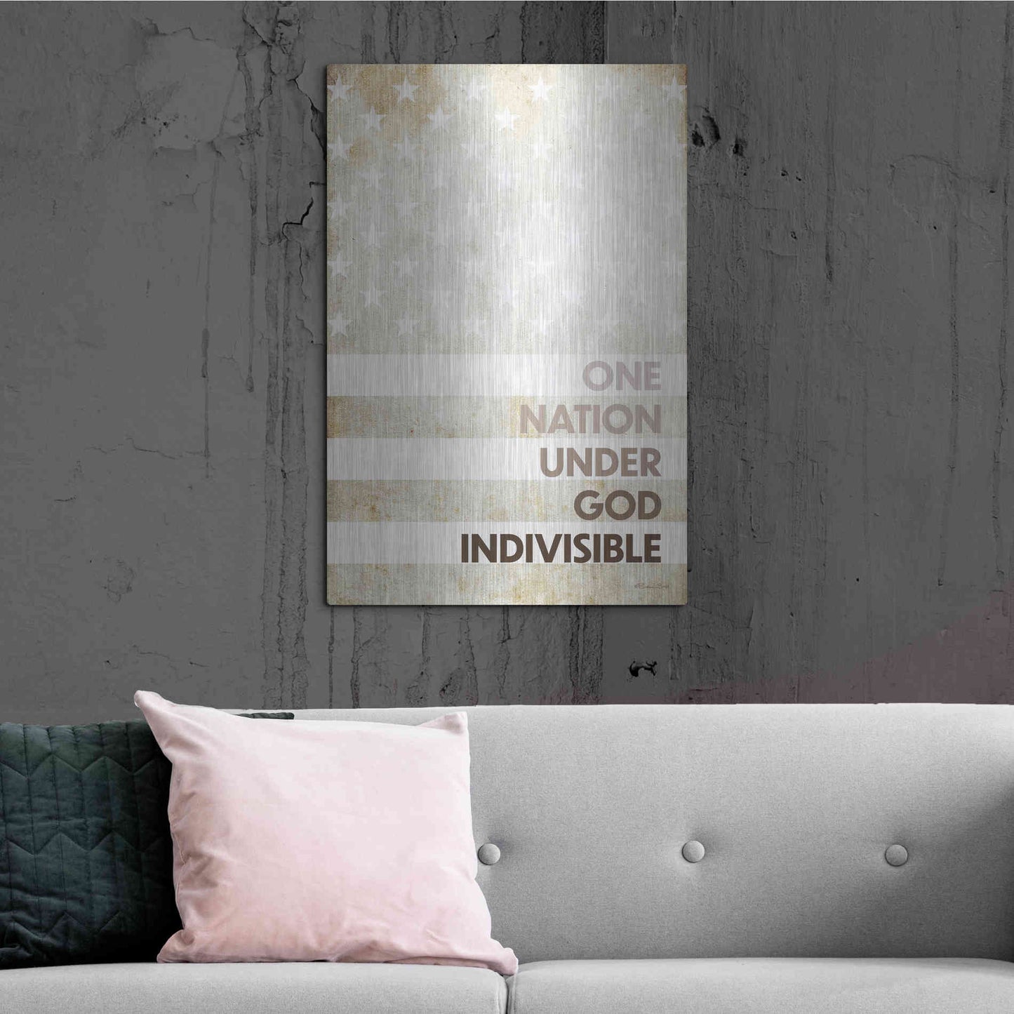 Luxe Metal Art 'Indivisible' by Susan Ball, Metal Wall Art,24x36