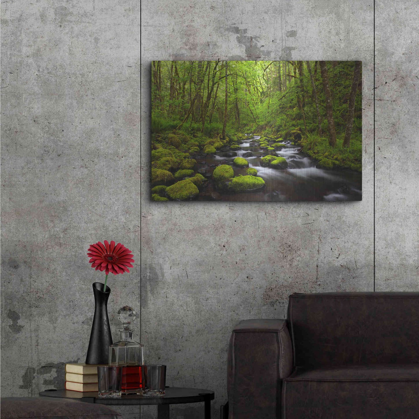 Luxe Metal Art 'Where The Green Grows' by Darren White, Metal Wall Art,36x24