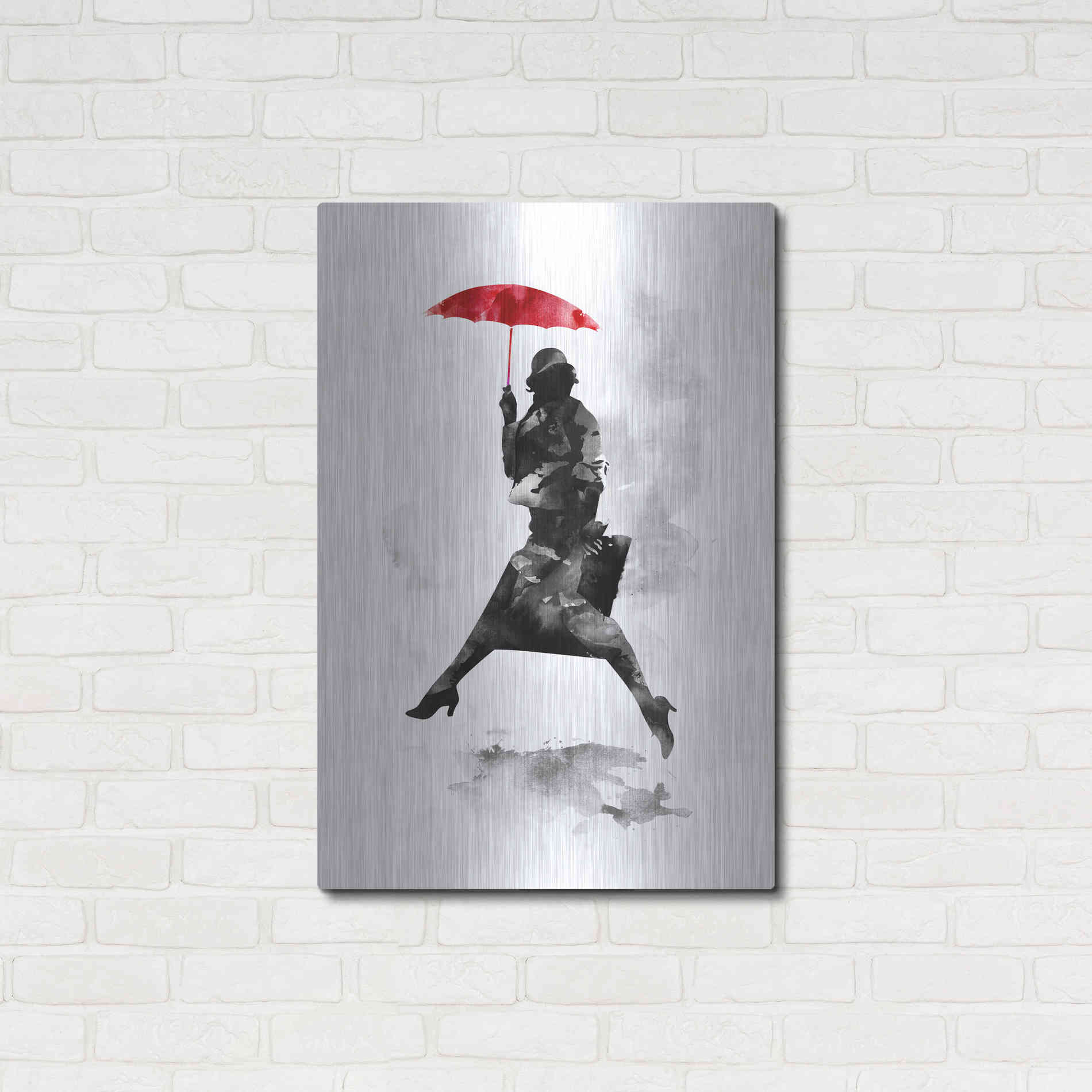 Luxe Metal Art 'Puddle Jumper' by Robert Farkas, Metal Wall Art,24x36