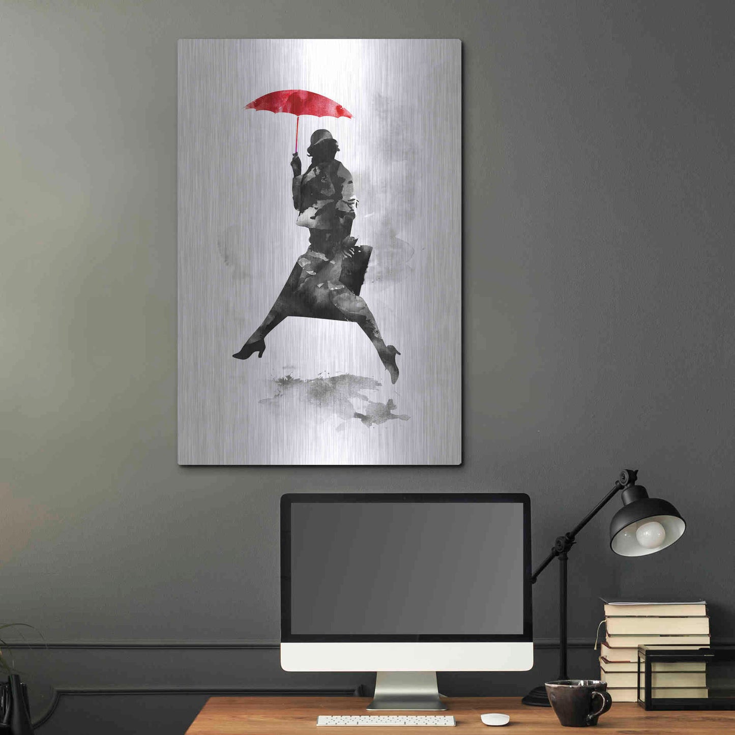 Luxe Metal Art 'Puddle Jumper' by Robert Farkas, Metal Wall Art,24x36