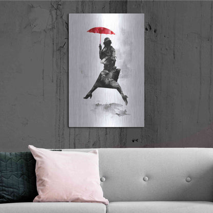 Luxe Metal Art 'Puddle Jumper' by Robert Farkas, Metal Wall Art,24x36