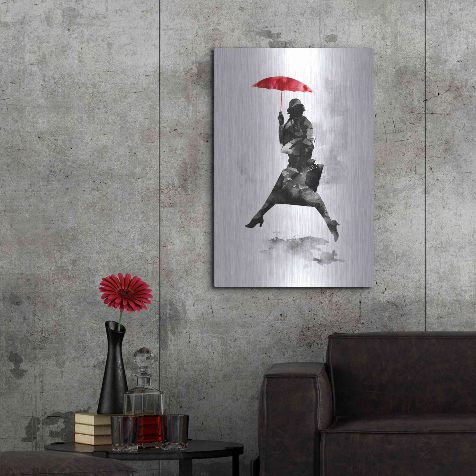 Luxe Metal Art 'Puddle Jumper' by Robert Farkas, Metal Wall Art,24x36