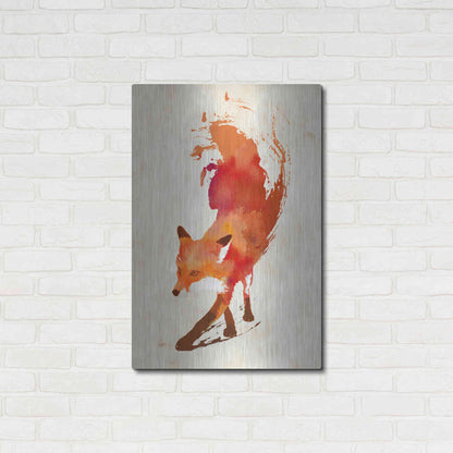 Luxe Metal Art 'Vulpes Vulpes' by Robert Farkas, Metal Wall Art,24x36