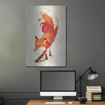 Luxe Metal Art 'Vulpes Vulpes' by Robert Farkas, Metal Wall Art,24x36