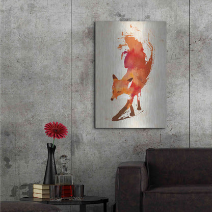 Luxe Metal Art 'Vulpes Vulpes' by Robert Farkas, Metal Wall Art,24x36